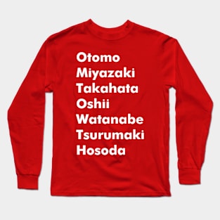 Anime Directors Long Sleeve T-Shirt